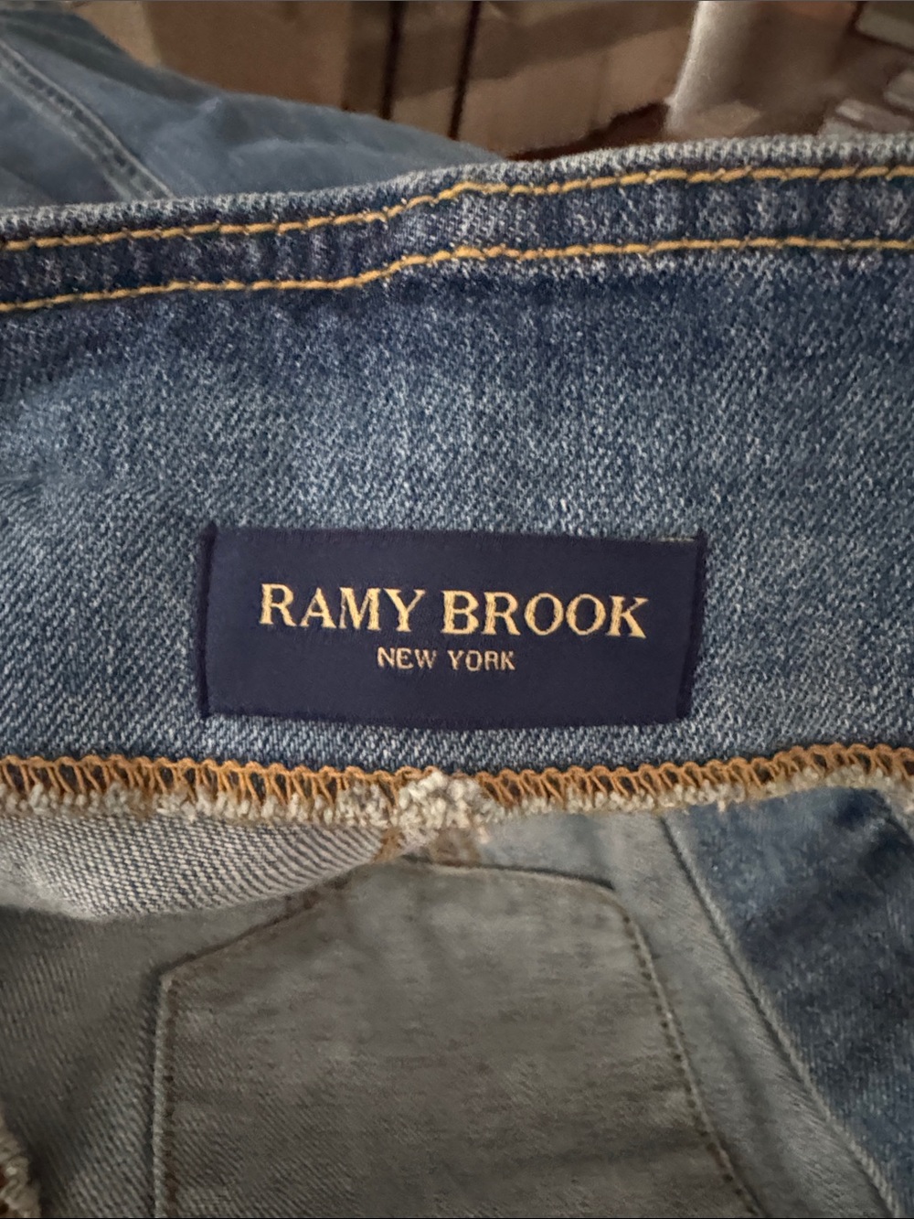 Tuckernuck Ramy Brook Susanna Denim Halter Minidress Size 29 - Picture 10 of 11